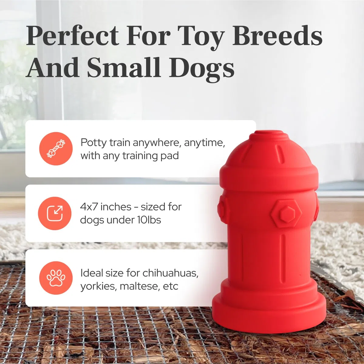 Bark Potty Idrante antincendio in Silicone per Cani Addestramento alla pipì per Cani Maschi Piccolo 10 cm L x 18 cm A