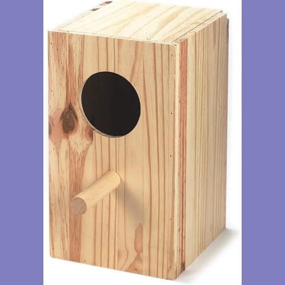 Arquivet Nido Legno per Pappagalli e Uccelli - Scatola Nido Naturale 25x25x40 cm