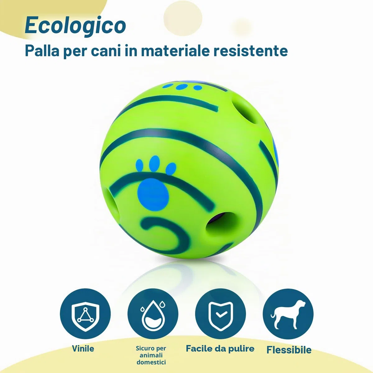 JIZZU Giochi per Cani,Palla per Cani Giochi per Cani Indistruttibile per cani, Gioco Interattivo, Adatto a Tutte le Taglie