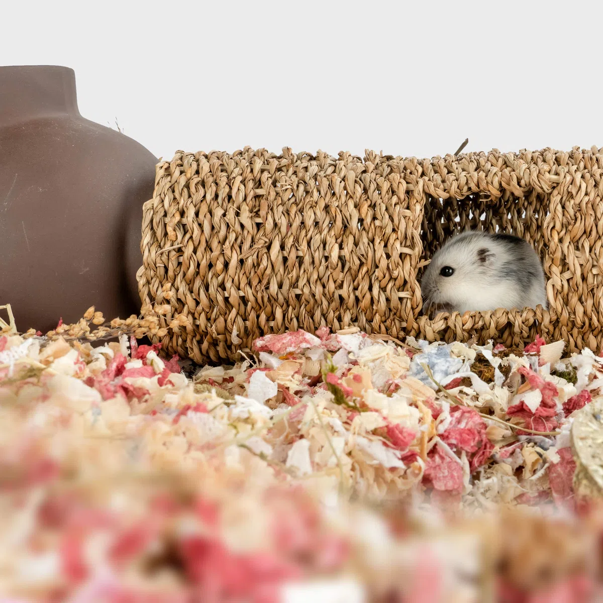 Niteangel Tunnel creativo e componibile per criceti, fai da te e costruisci una tana a tubo unica come nascondiglio per animali di piccole dimensioni come criceti, topi, gerbilli (19,1 cm L - HC)