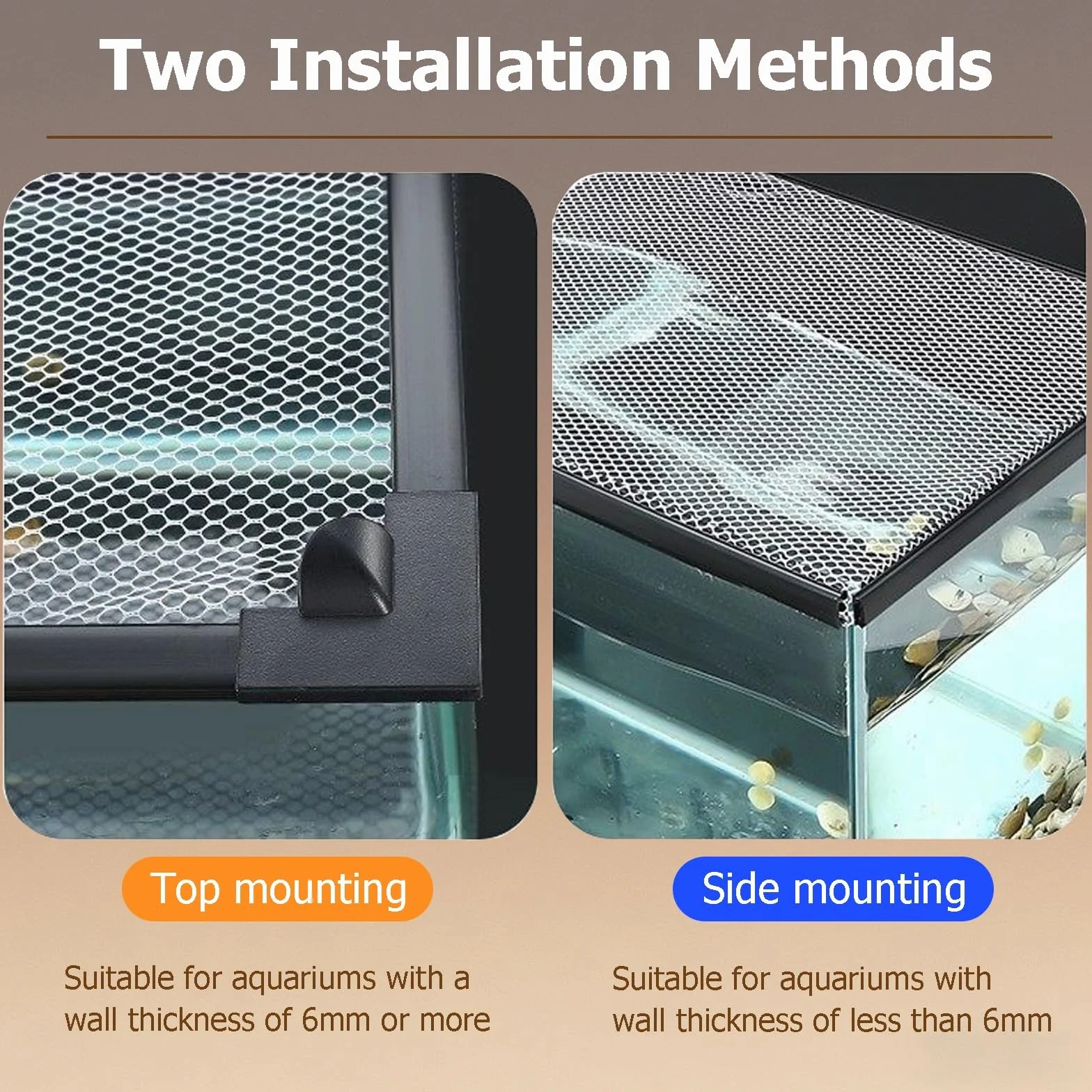 Coperchio Per Acquario Copertura Anti-Salto Magnetica DIY,Coperchio Di Terrario In Rete Su Misura,Coperchio Anti-Salto Per Acquario Tagliabile Ventilato E Trasparente