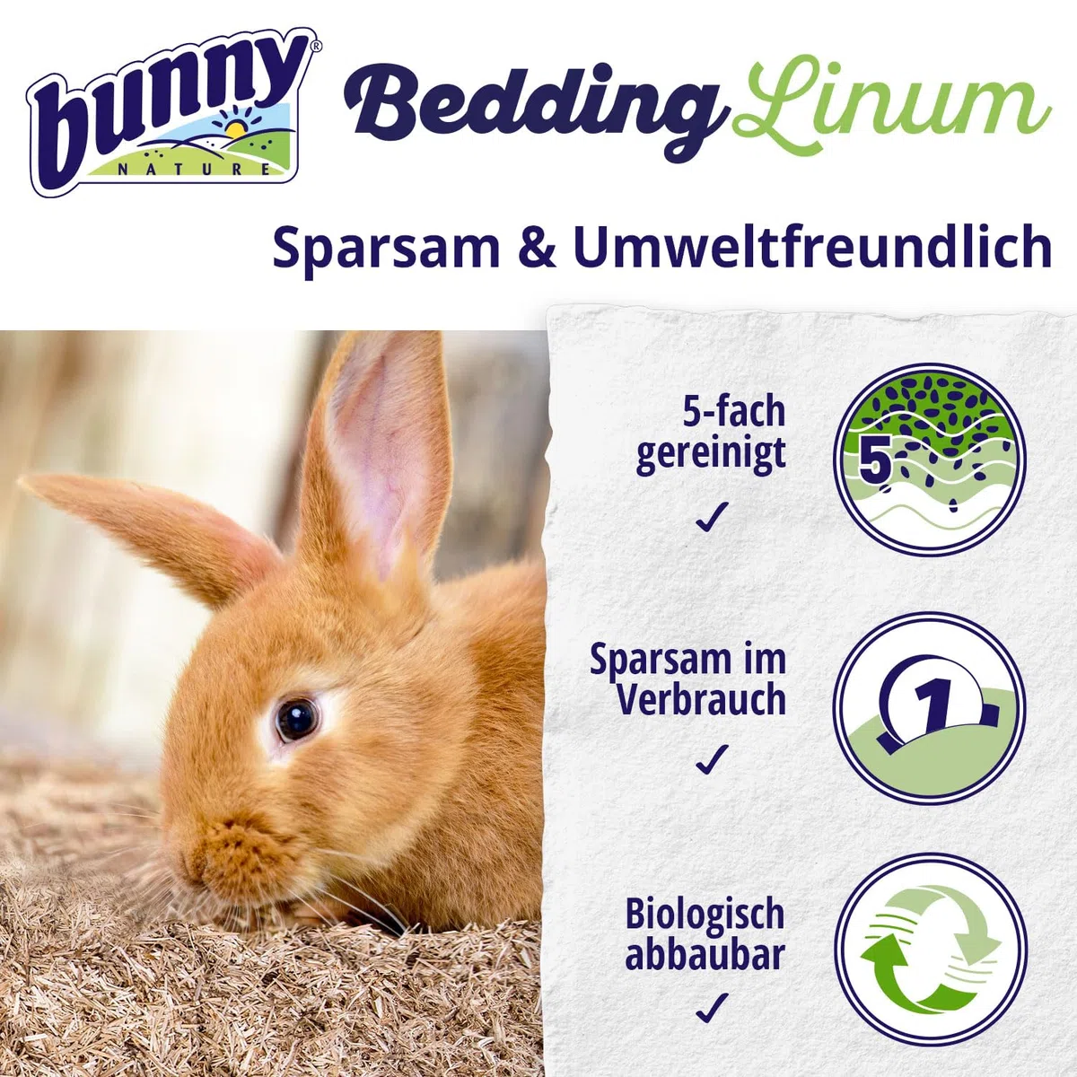 Bunny Bedding Lettiera Linum