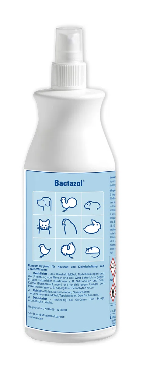 Quiko Bactazol Desinfektionsmittel, Rundum-Hygiene mit 3-fach Wirkung: desinfiziert, reinigt, desodoriert, 250 ml