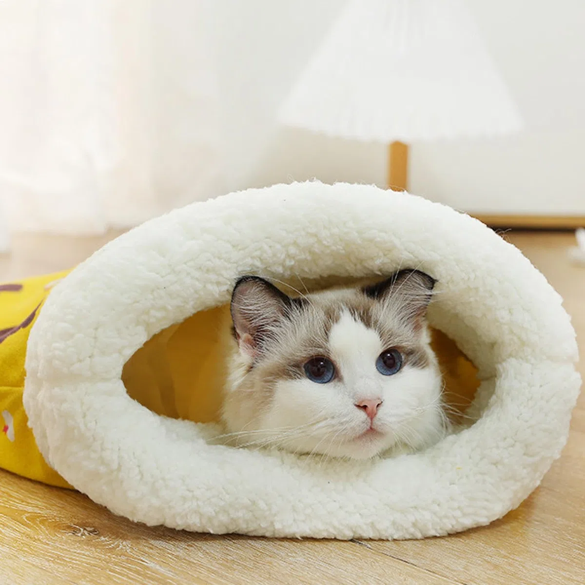 Accogliente Sacco A Pelo Per Gatti, Letto Nidos Per Animali Domestici, Accogliente Sacco A Pelo Per Animali Domestici, Materiale Morbido E Peluche, 50 Cm, Per Gatto Che Dorme E Fa Un