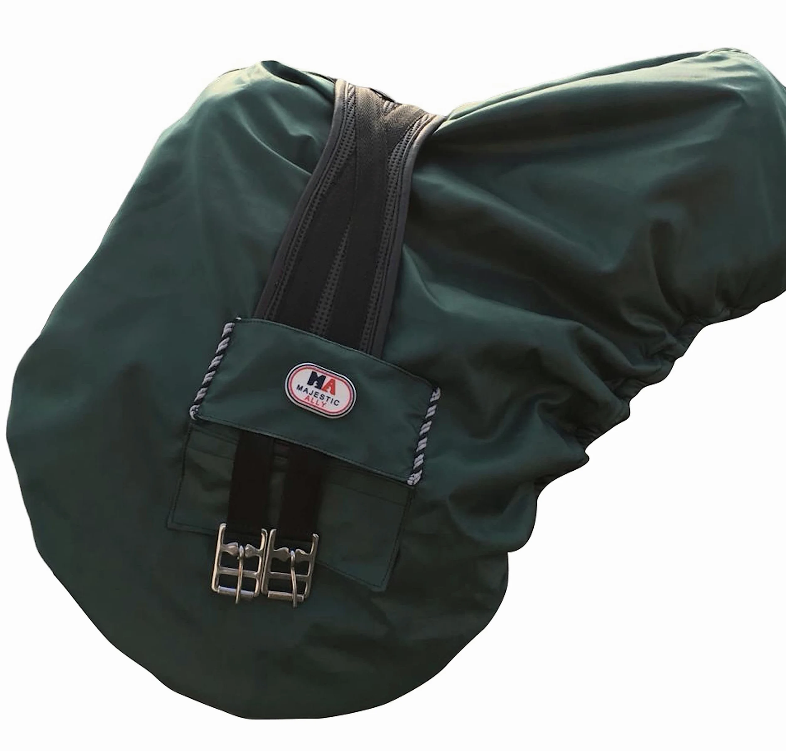 Majestic Ally Coprisella in Nylon Impermeabile Foderato in Pile, Colore Verde Cacciatore