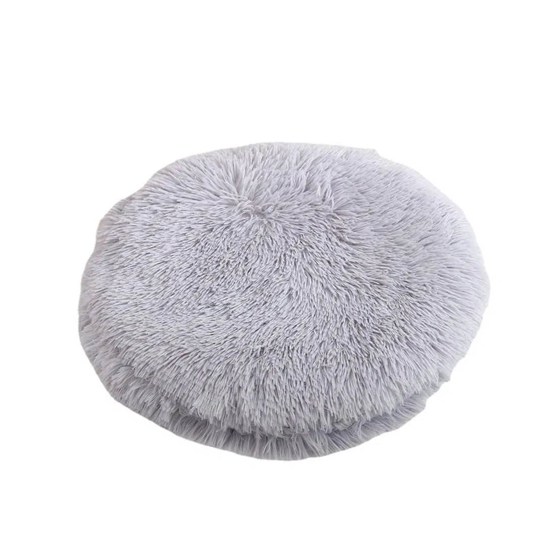 RICHRAIN Cuscino in peluche per cani di gatto, tappetino caldo per animali domestici, cotone PP morbido e confortevole per soggiorno (L 57 cm, grigio chiaro)