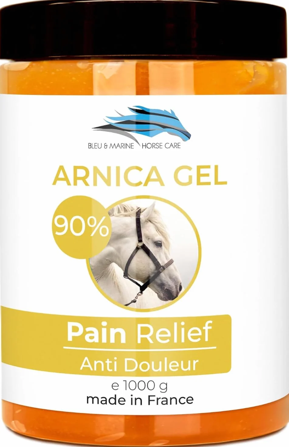Gel Naturale a base di Arnica Montana - Arnica Gel FORTE & Concentrato 90% di Estratto di Arnica BIO da Agricoltura Biologica. Gel Massaggi Muscolari e Articolari - 1000 g 1 kg