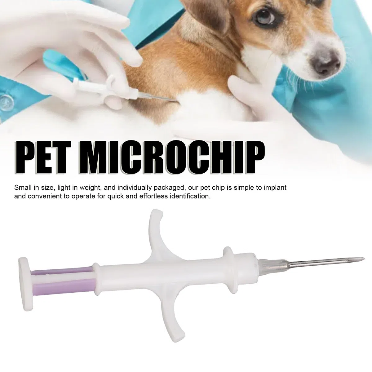 Denash Tag di Microchip per Animali Domestici 10 Pacchetti, Microchip per Animali con Codice a 15 Cifre per Cani Gatti di Bestiame di Tracciamento e Gestione dei Pesci Pollame (2,12 * 12mm)