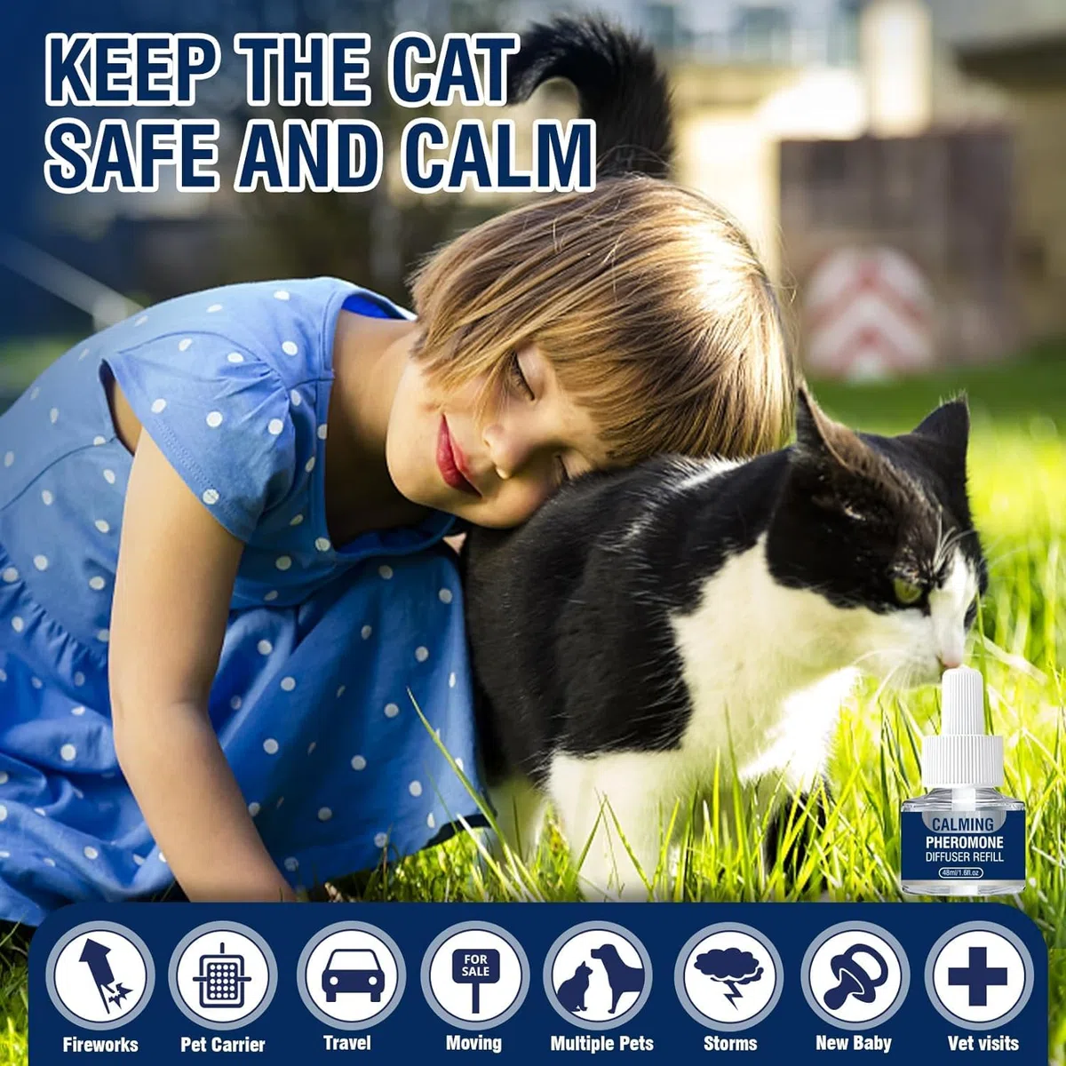 Feromoni Gatto Per Gatti Diffusore Tranquillante Di Calmante Antistress Repellente Per Gatti Irrequieti Feromoni Felini Feromoni Rilassanti E Tranquillanti Rilassanti 6x Ricariche Da 48 Ml Insapore
