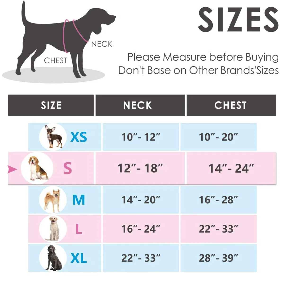 PHOEPET - Pettorina per cani anti-tiro, regolabile, riflettente, con manico per addestramento, tasca per nome, 2 ganci per guinzaglio in metallo, 3 fibbie a scatto, facile da indossare, S, celeste