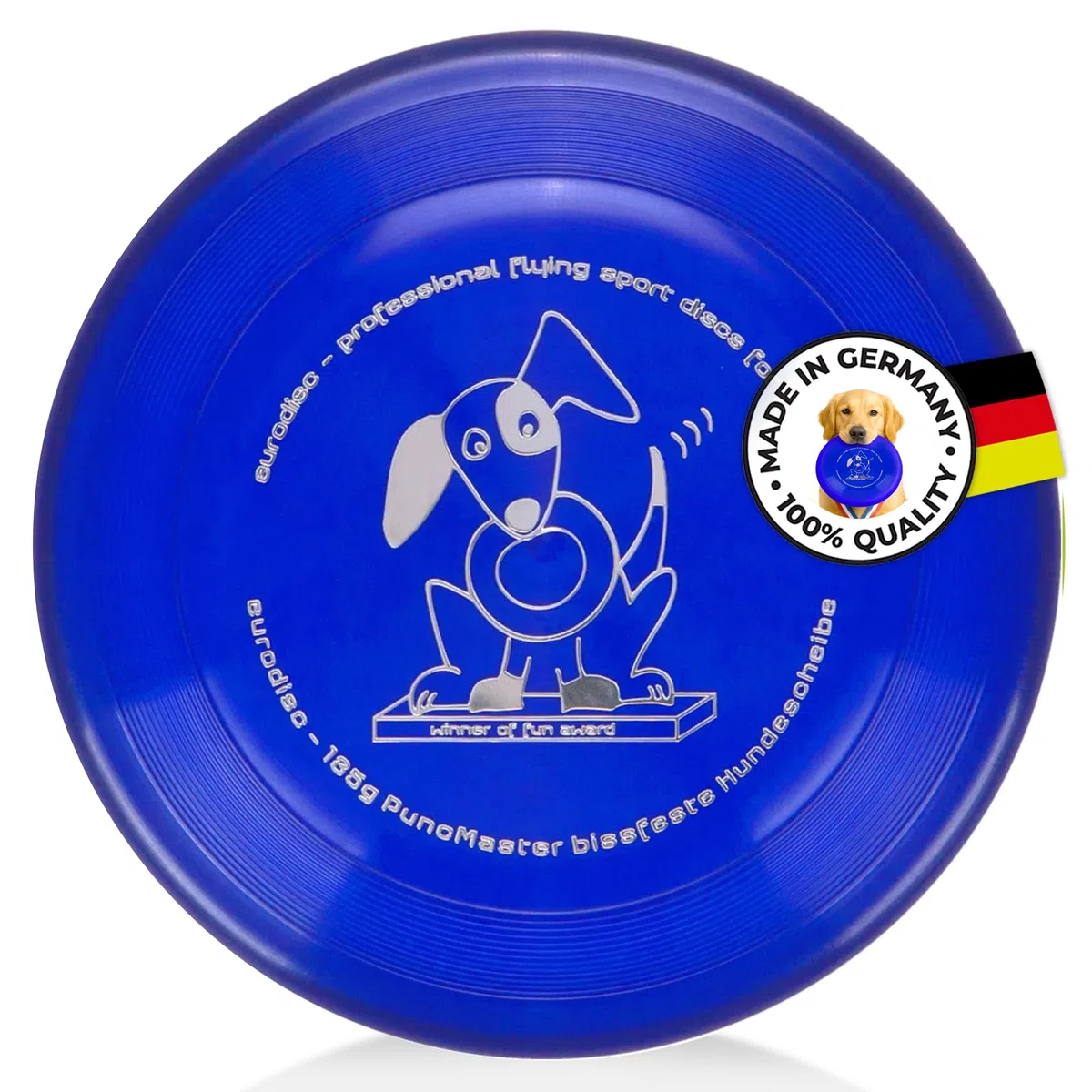 Eurodisc - Frisbee PuncMaster Fun Award, 135 g, colore: Blu scuro