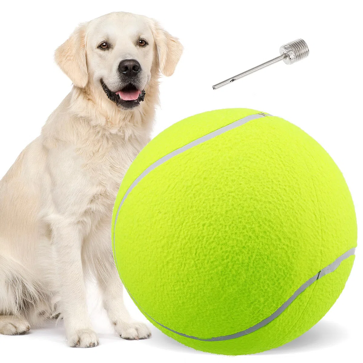 UEETEK Il Cane del Diametro 24CM mastica Il Pallone da Tennis Gigante della Sfera dell'animale Domestico per Il Grande Animale Domestico Che Gioca l'esercitazione