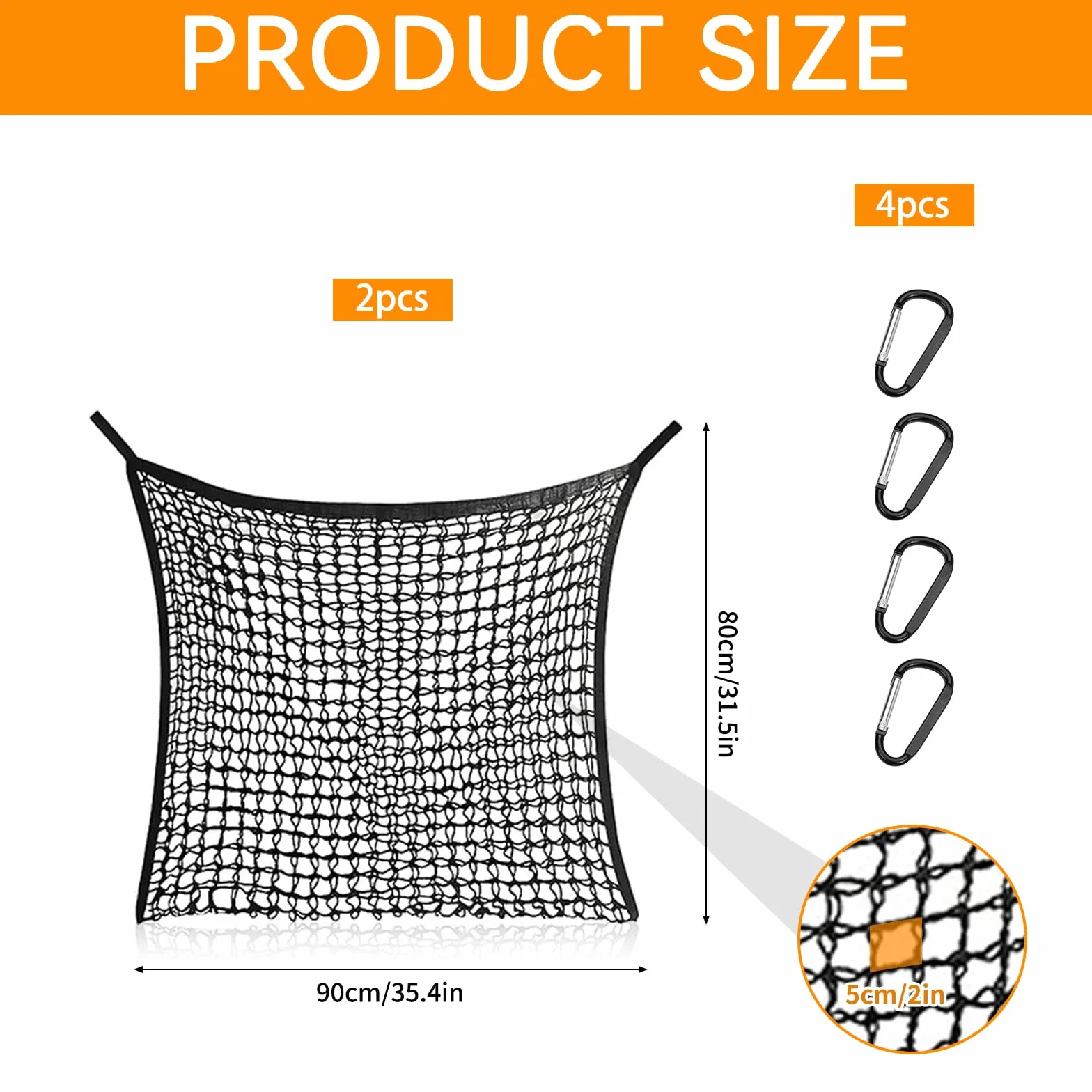 Rete da Fieno per Cavalli,2 Pezzi Rete per Fieno 80x90 cm,Slow Feeder per Mangiatoia Cavallo,capacità Circa 8 kg di Fienos,Retes da Fienos Stabile per Cavalli,per Capre,Pecore,Cavallis