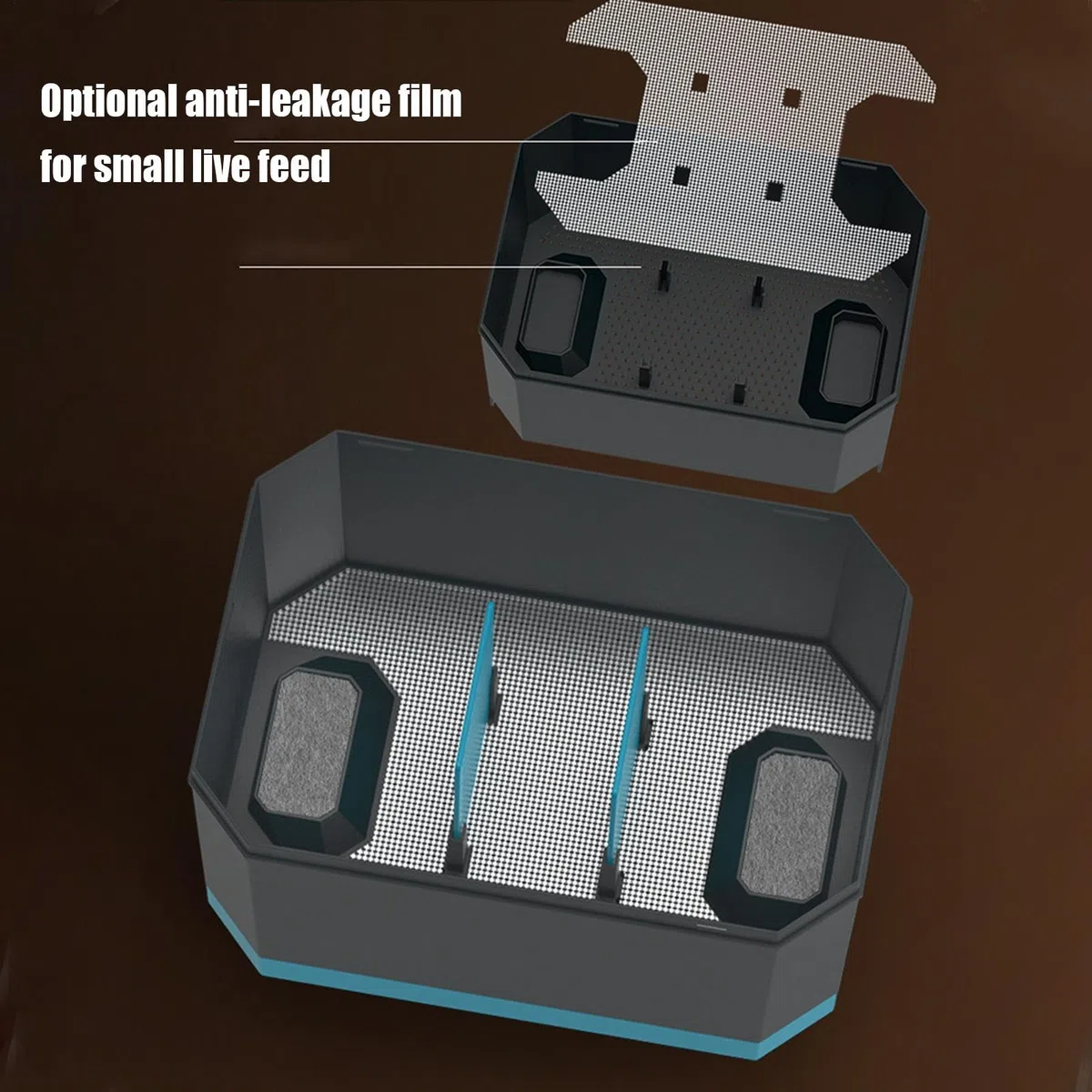 JINGLING Cockroach Feeder, Rettile Feeder Box, Scatola di schiusa di Serpente di Viaggio, Animali Rettili Habitat, Gabbia di Trasporto Tartarughe, Case di Riproduzione Animali Traspiranti per Drago