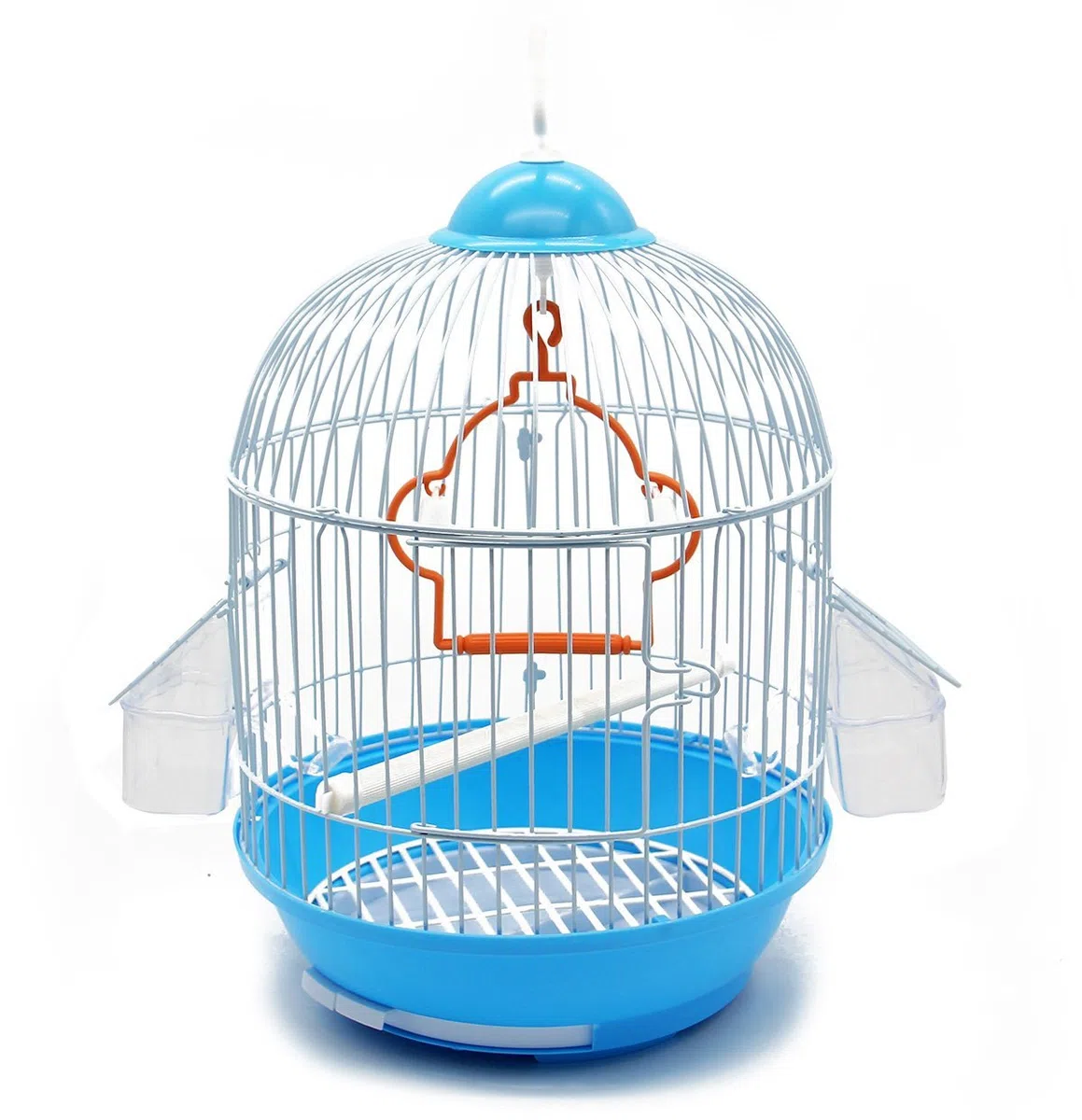 BPS Gabbia Bird Cage Metal con Alimentatore Bevitore Swing Hopper Bucket Diversi Modelli Colore Casuale Ship (Model1270: 23 * 23 * 36,5 cm) BPS-1270