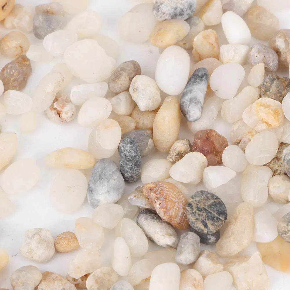 Jenngaoo Sabbia per Acquario, Pietra di Sabbia Naturale Ghiaia Decorazione Paesaggistica Serbatoio per Tartarughe Sabbia di Fondo per Acquario Vaso di Fiori Accessori per Riempitivi di Acqua Dolce
