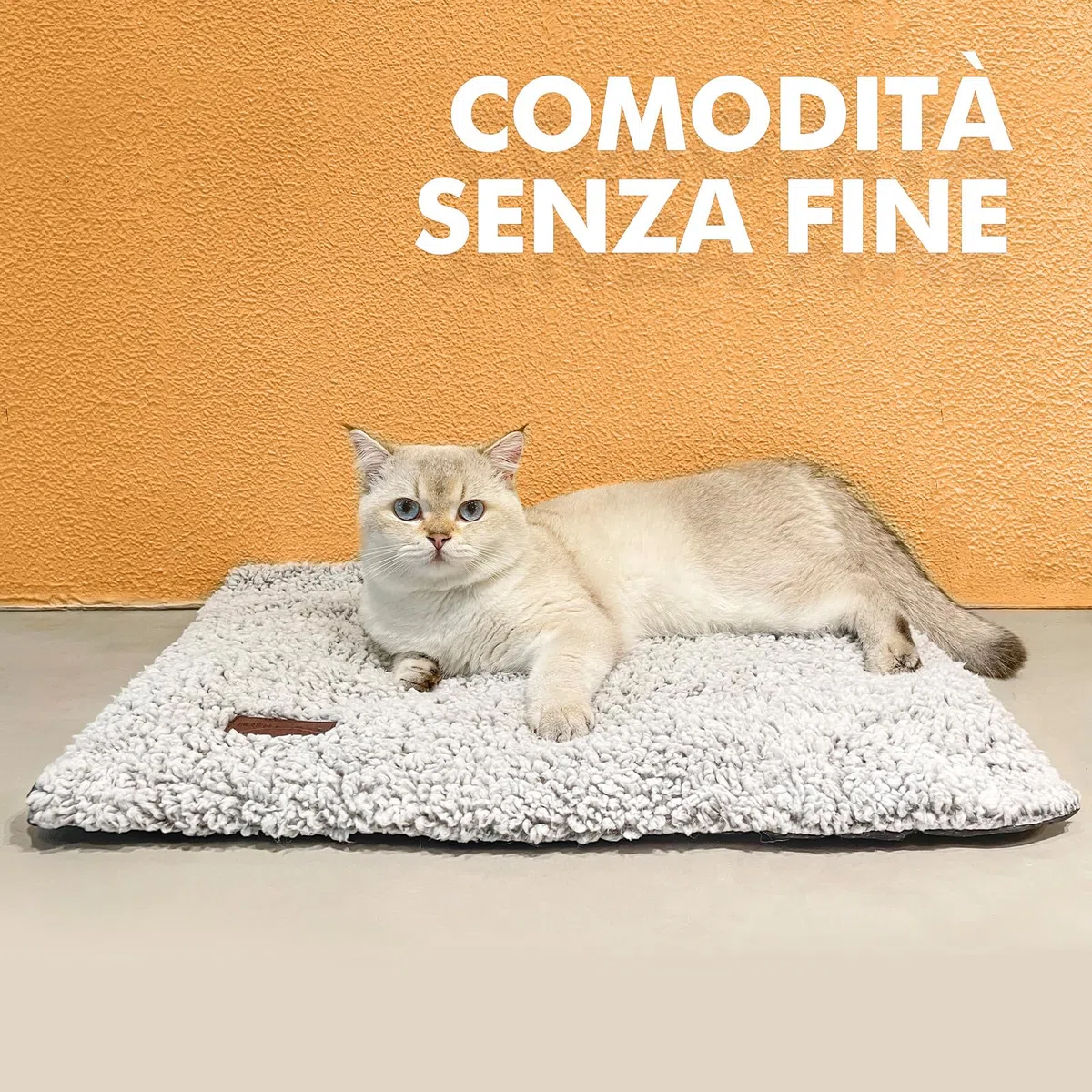 Mora Pets Tappetino riscaldante gatto Coperta autoriscaldante Cuscino per gatti e cani Tappeto riscaldante Senza elettricità e batterie Coperta termica Rimovibile e Lavabile 61 x 45 cm