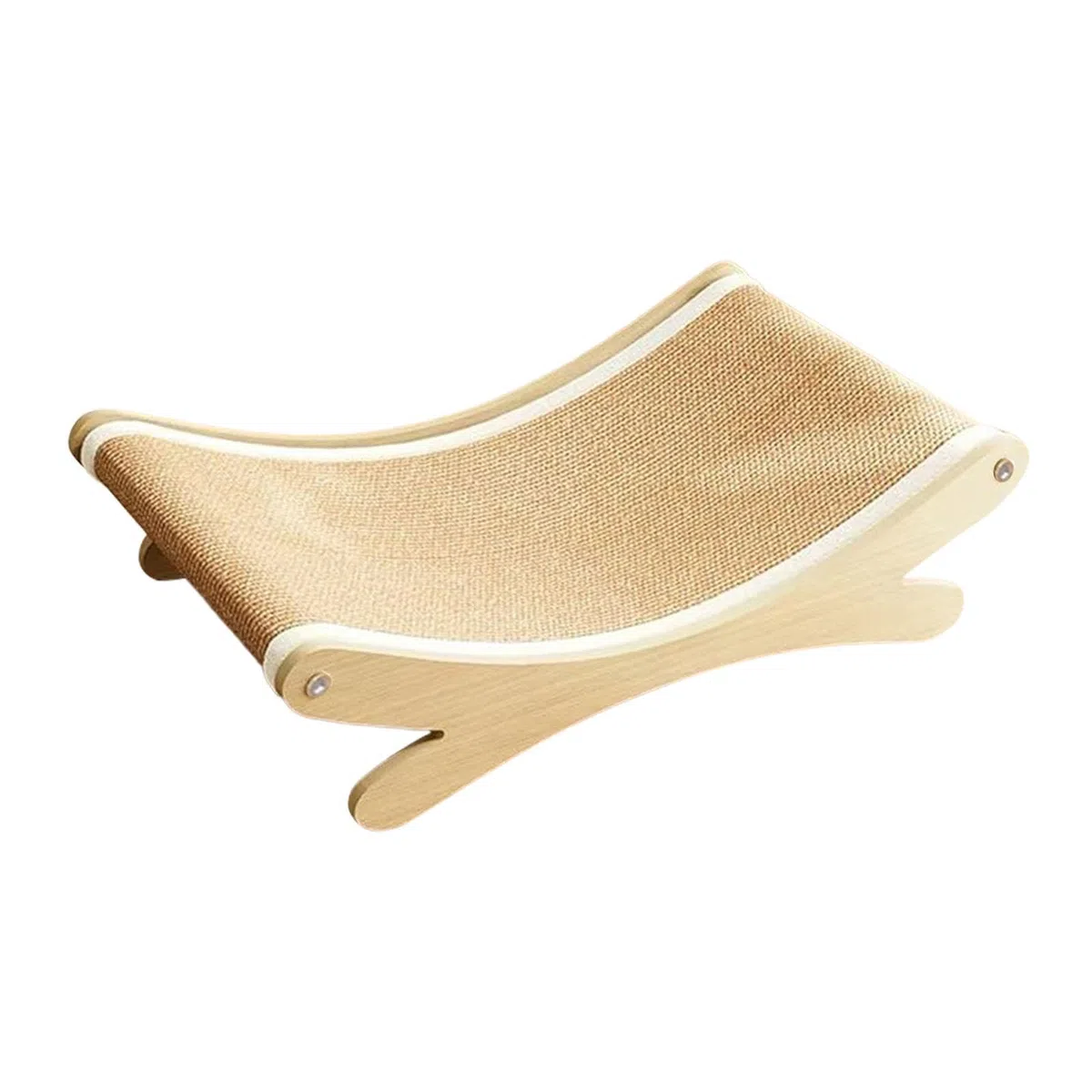 F Fityle Tiragraffi per Gatti in Sisal con Struttura in Legno, Cuccia e Lettino