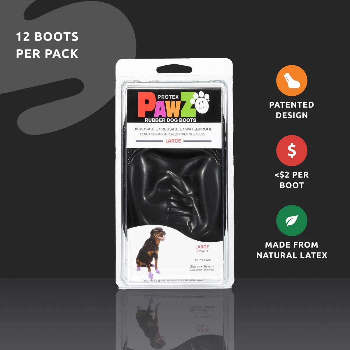 Pawz - Stivaletti per cani (confezione da 12)