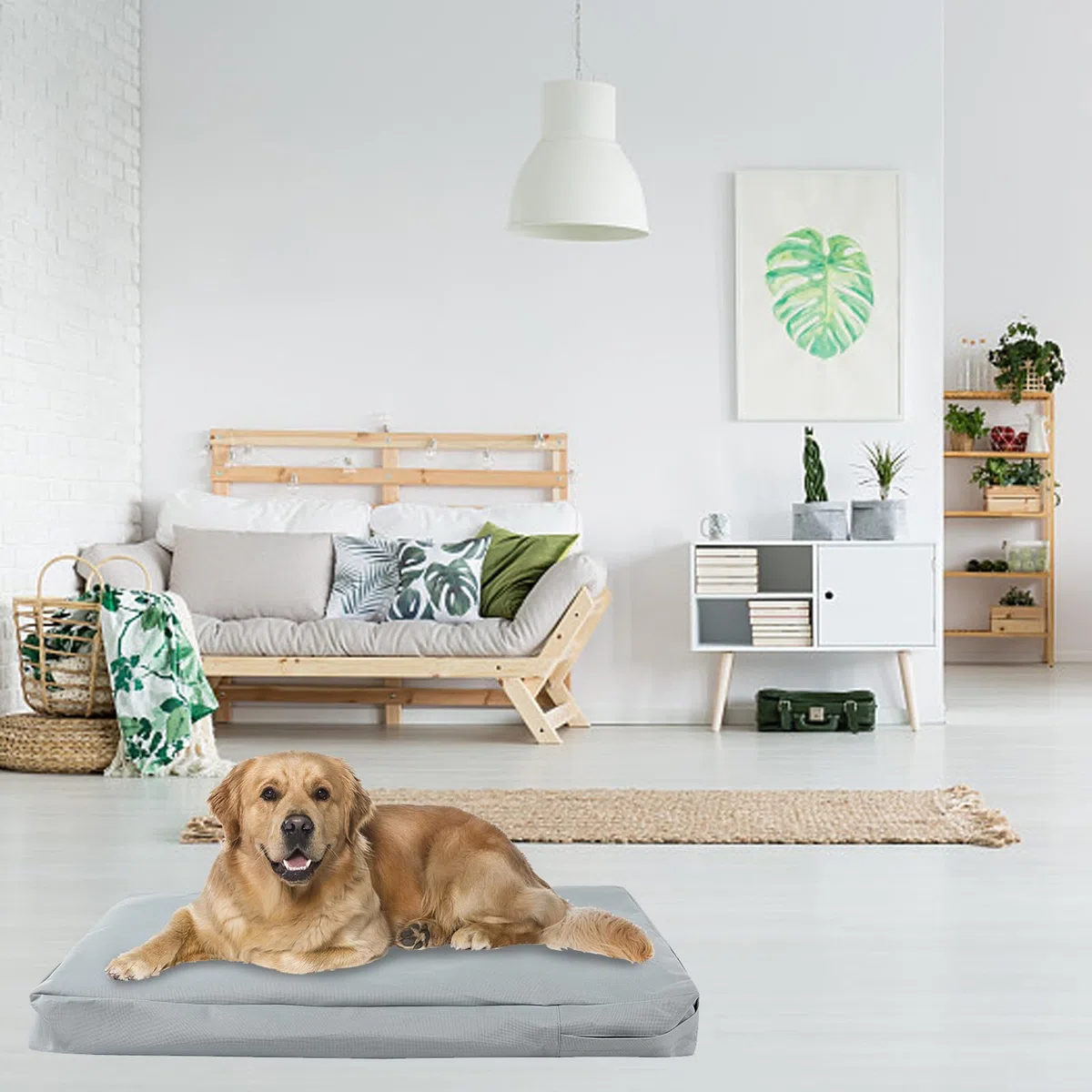 Rivestimento di Ricambio per Cuccia per Cani - Copertura Elastica e Impermeabile per Cani di Taglia Media (L)