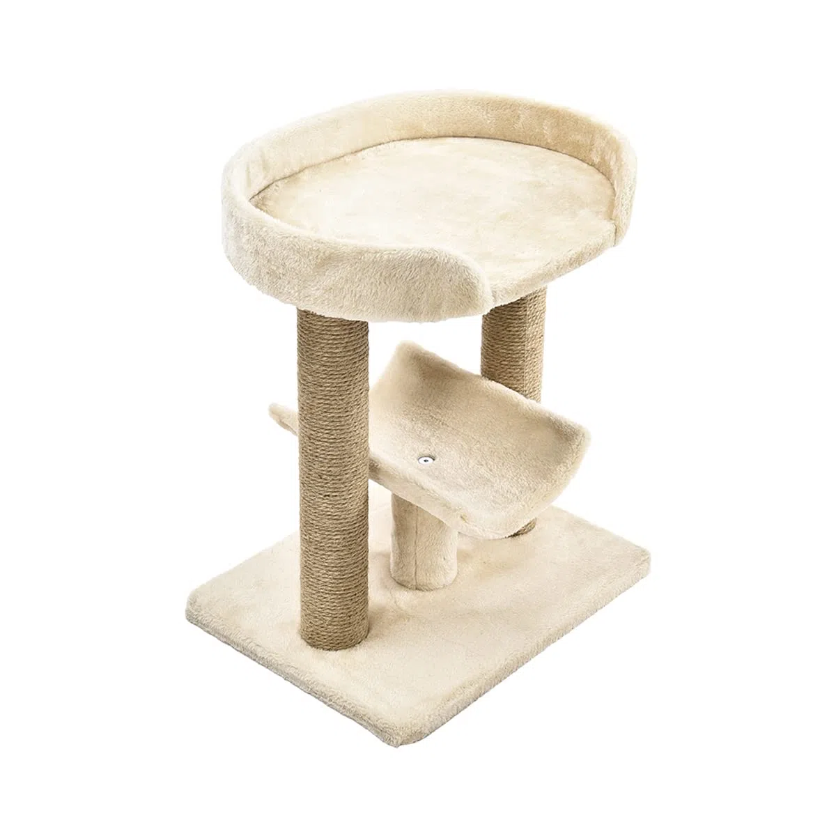 Amazon Basics Gatto albero con piattaforma tiragraffi, regular misure, Beige