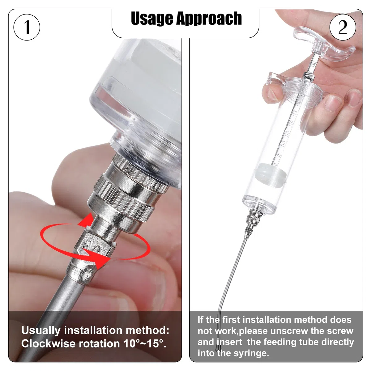 Set di siringhe per alimentazione manuale per bambini, da 20 ml, con 6 tubi curvi e cucchiaio in metallo in acciaio inox, per uccelli, pappagalli, piccoli animali domestici
