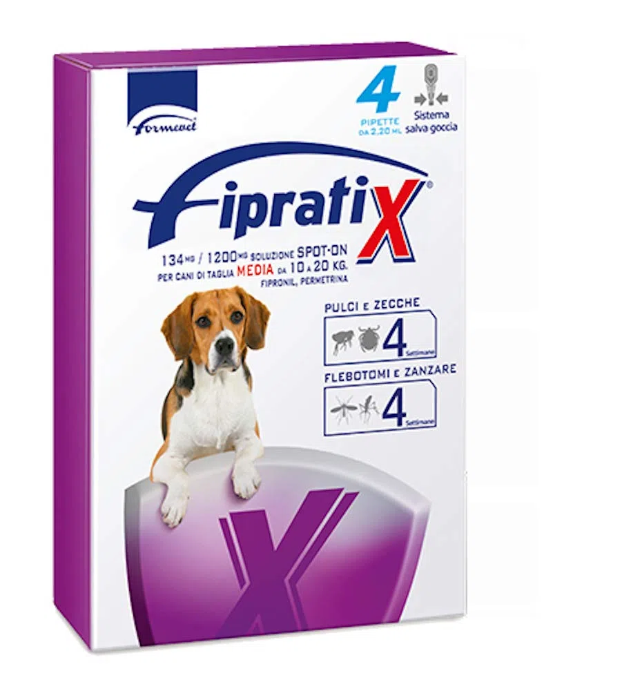 Fipratix Fipratix 134 Mg/1200 Mg Soluzione Spot-on per Cani di Taglia Media