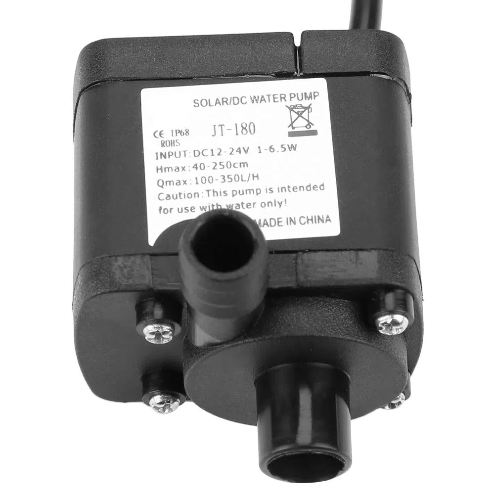 Pompa acqua senza spazzole 24 V DC, mini pompa di circolazione dell'acqua a basso rumore 350L/H per scaldabagno solare, acquario, fontane, ecc