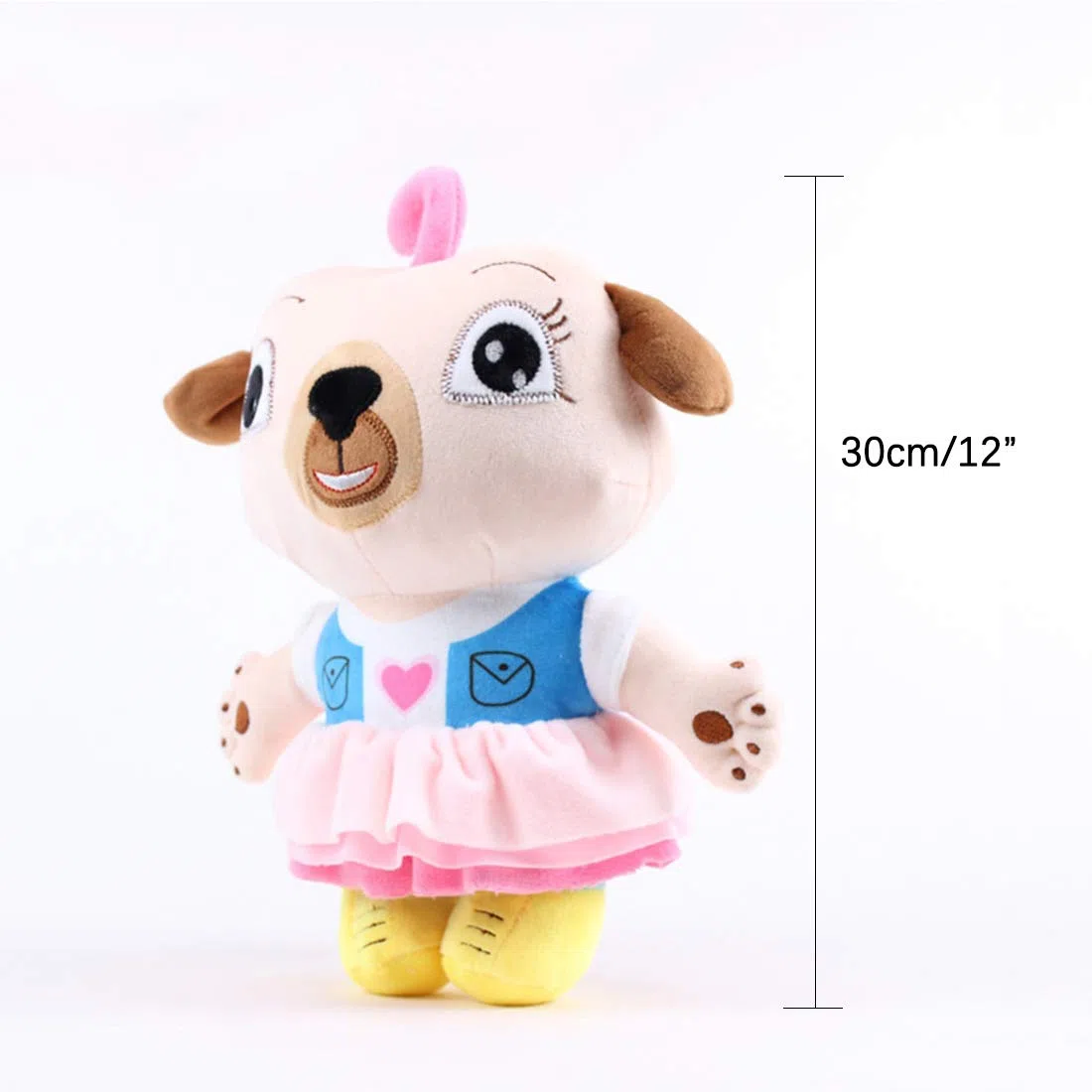 Peluche a forma di cane e topo, peluche per bambini (cane e topo)