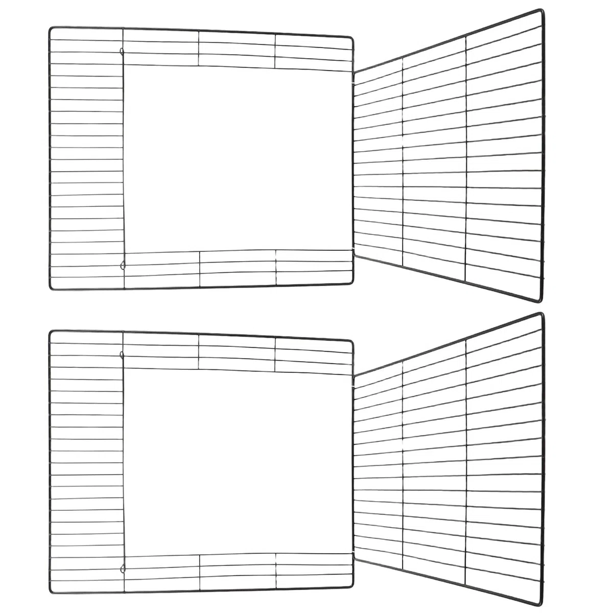 SMASOLO Porta per Gabbia Animali Domestici in Rete Resistente 45x35 Cm con Cancello Integrato, Recinzione Modulare per Cuccia Cani e Gatti, Adatta per Uso Interno ed Esterno
