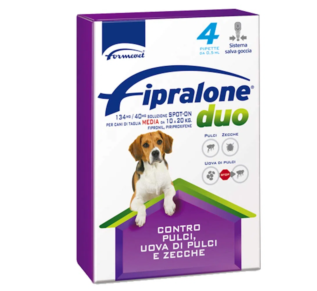 Fipralone Duo Fipralone Duo 134 Mg/40 Mg Soluzione Spot-on per Cani di Taglia Media