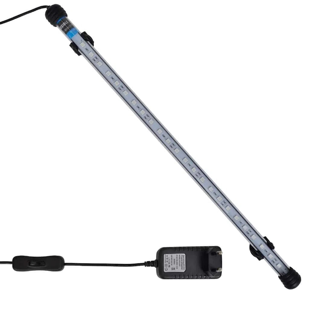 vidaXL Luce a LED Acquario 48 cm Azzurro Illuminazione Eco Lampada Subacquea