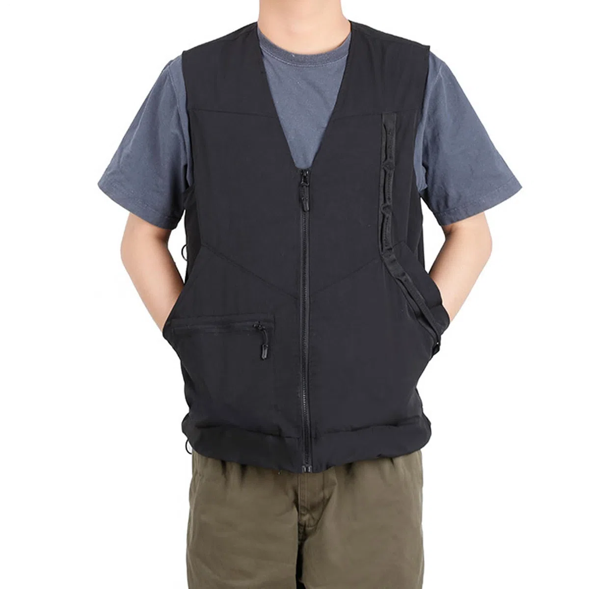 Gilet da addestramento per cani da compagnia - Abbigliamento da addestramento regolabile multitasche, design con bottoni laterali | Gilet per cani resistente per sportiva Caccia Lavoro all'apert