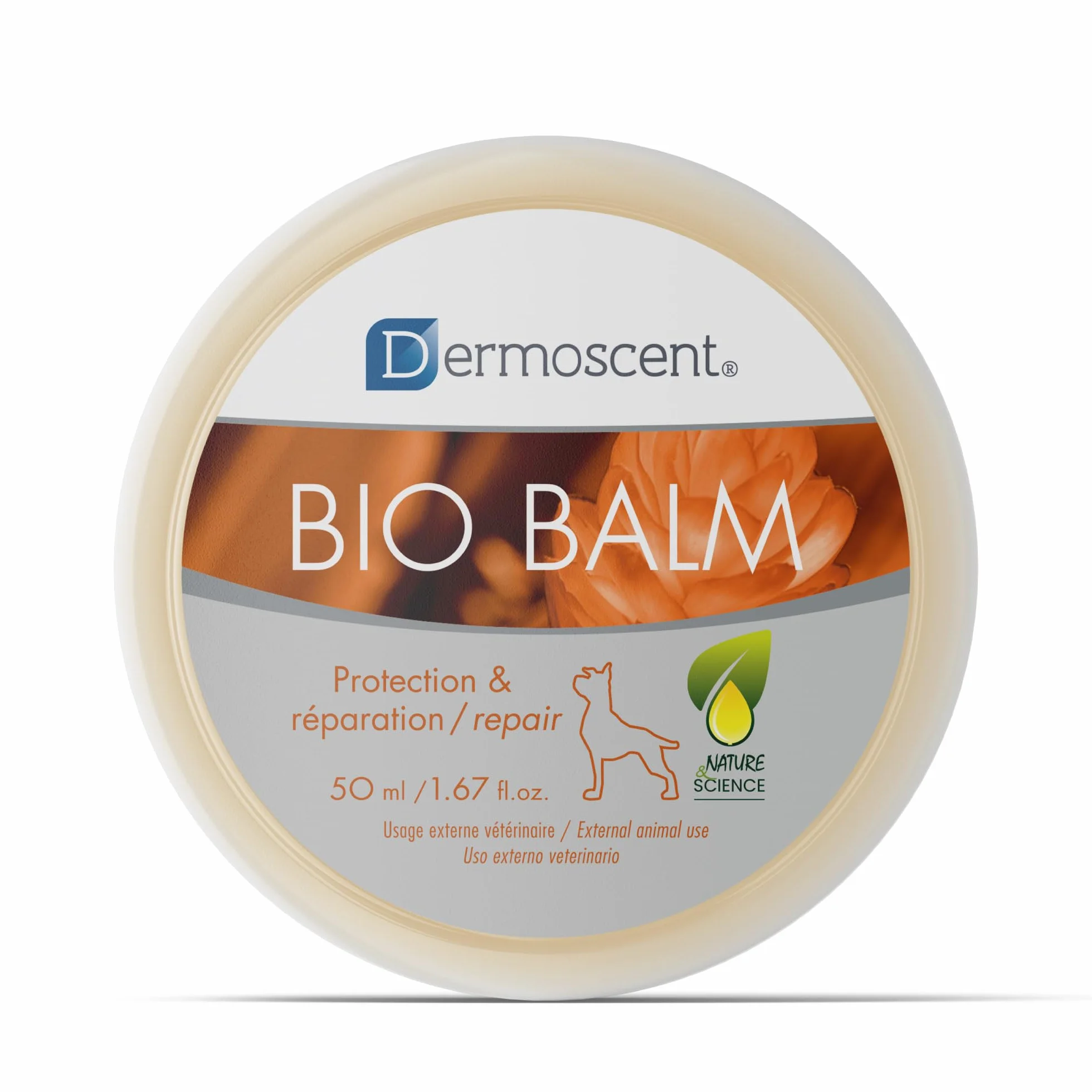 Dermocent | Balsamo Biologico | Balsamo per zampe di cane | Idratante organico per zampette, naso e gomiti | Sollievo dalla pelle pruriginosa del cane | Lenisce le zampe sensibili | 50 ml