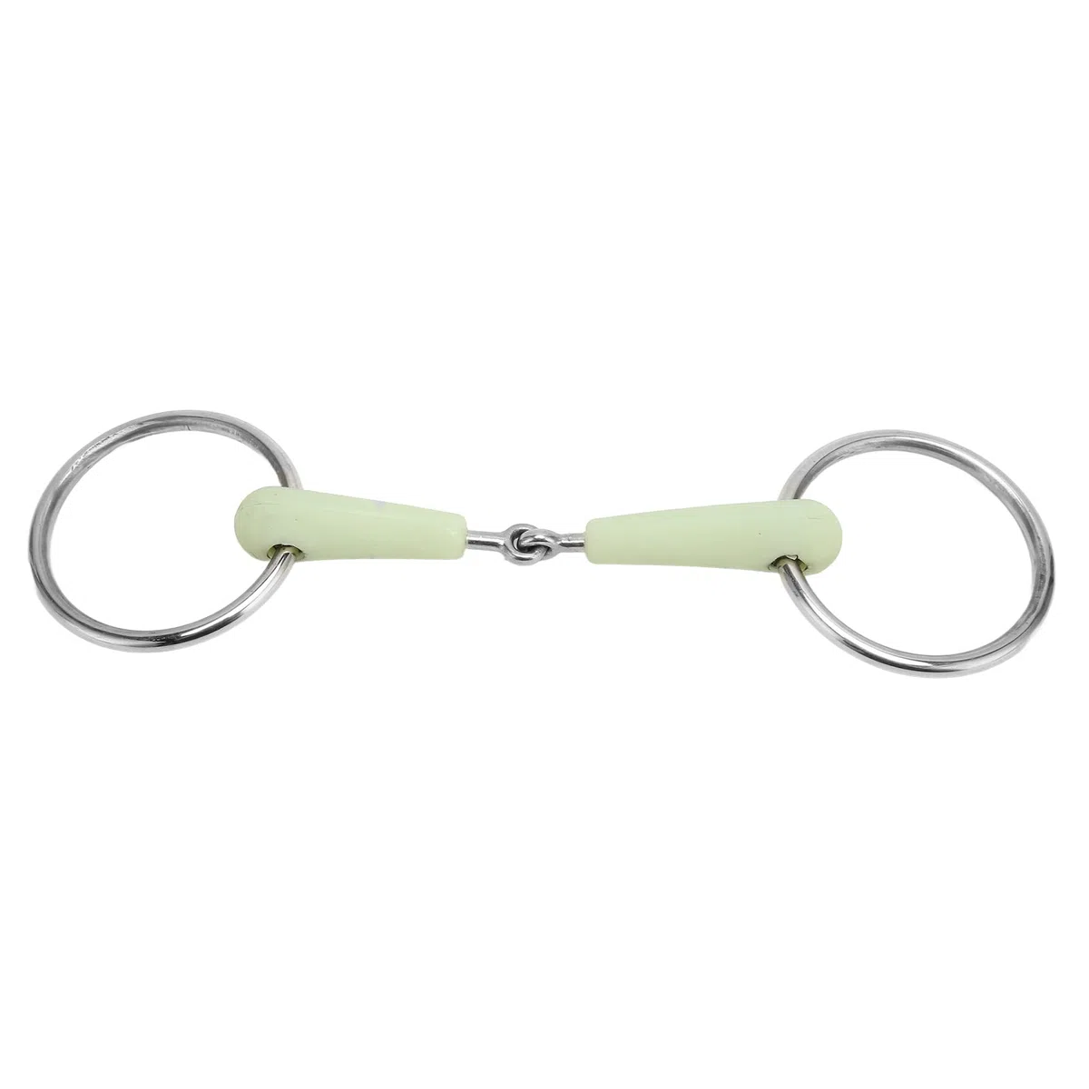 Luqeeg Filetto per Cavallo Avvolto in Gomma in Acciaio Inossidabile, Sapore di Mela, per Bocca di Cavallo Ad Sciolto Professionale per Allenamento, Equitazione