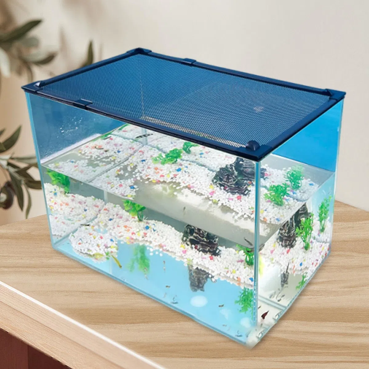 Copertura in Rete di Protezione per Acquario per Saltare, 50x90 Cm