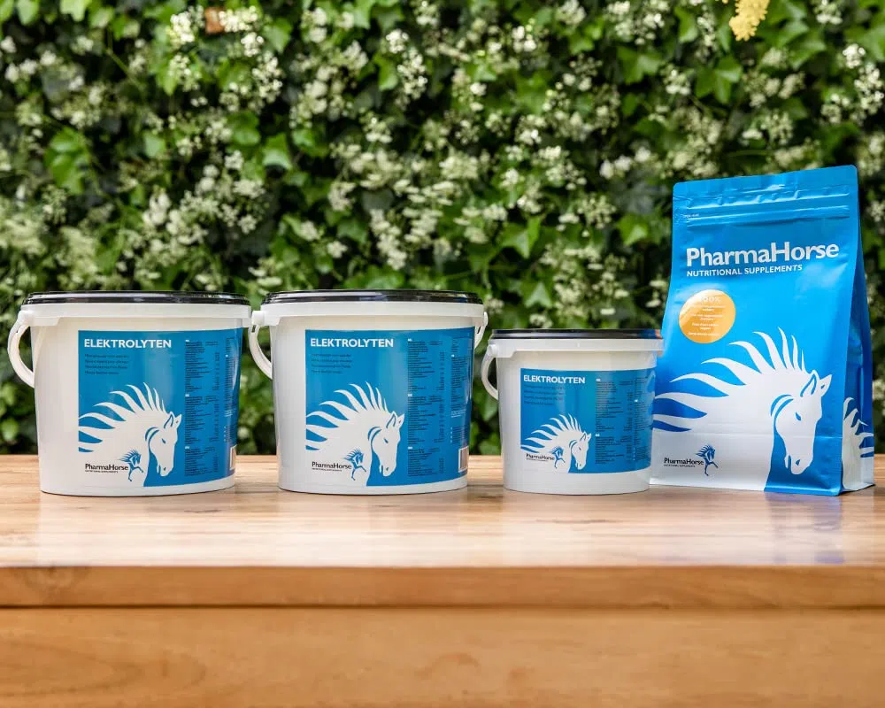 PharmaHorse Elettroliti | Sistema nervoso | Muscoli | qualità Alimentare Umana | 100% Senza zuccheri aggiunti | 1000 Grammi