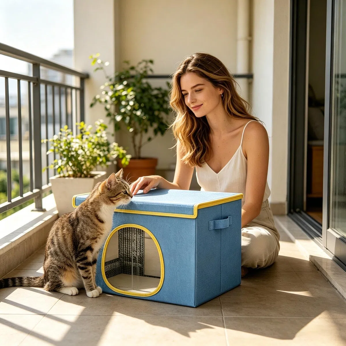 Genérico Casa rinfrescante per gatti in estate, con 6 confezioni di ghiaccio, rifugio fresco per cani, genitori, animali domestici, addestratori, amanti degli animali, ufficio, camera da