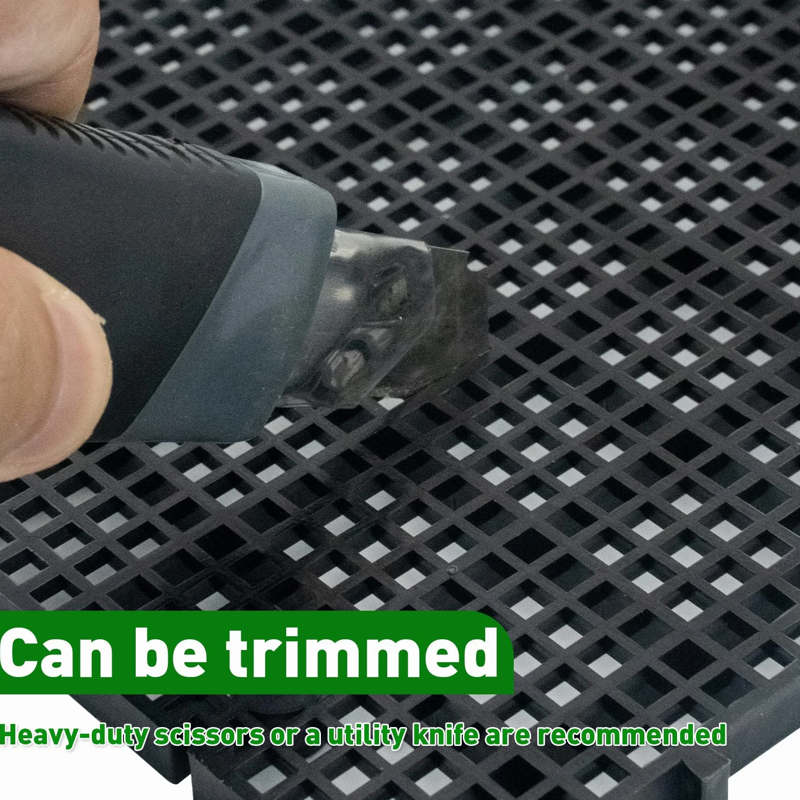 LINLAN 8Pcs Griglia in plastico alta densità per acquari con 48 supporti, Divisore per acquari e griglia modulare per filtraggio fai-da-te e protezione del fondo in acquascaping