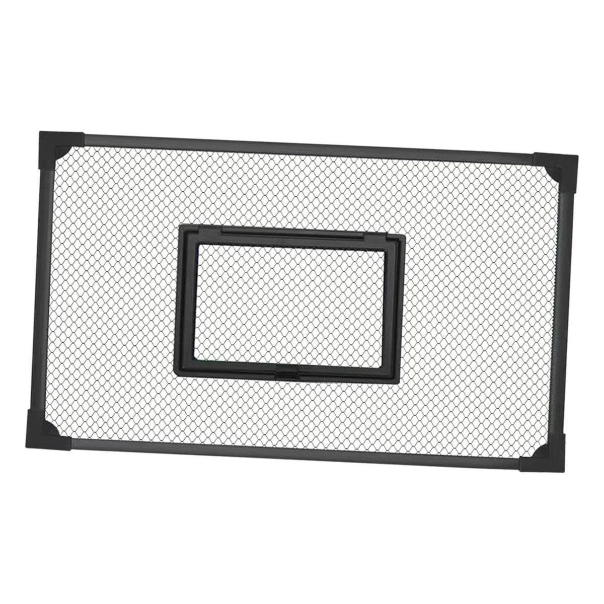 F Fityle Coperchio di Ricambio per Acquario, Auto-assemblaggio, Rete Anti-Salto, Accessori per Coperchio Acquario Nero, Multifunzione, Facile da installare, 60x30 Cm