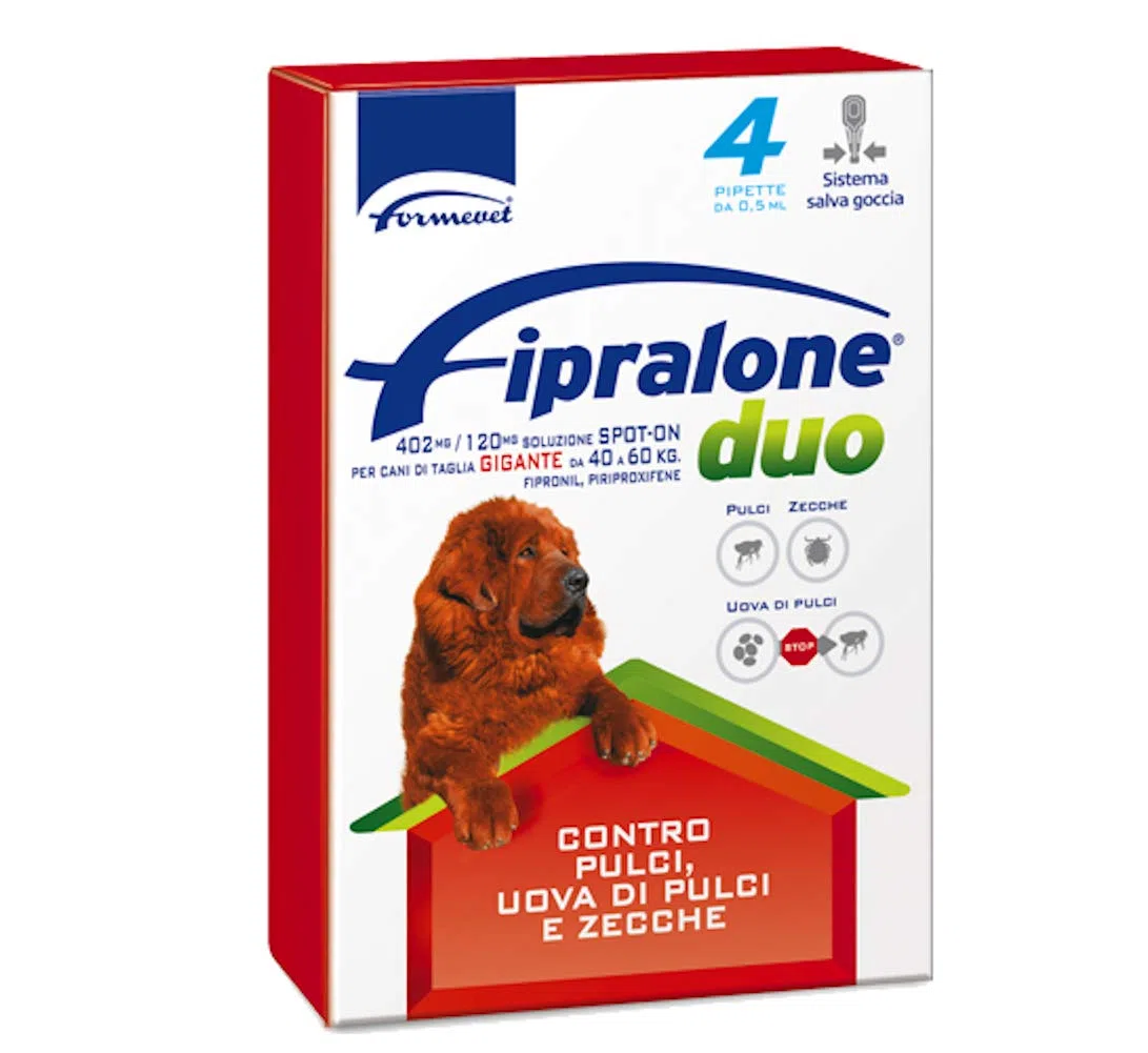 Fipralone Duo Fipralone Duo 402 Mg/120 Mg Soluzione Spot-on per Cani di Taglia Gigante