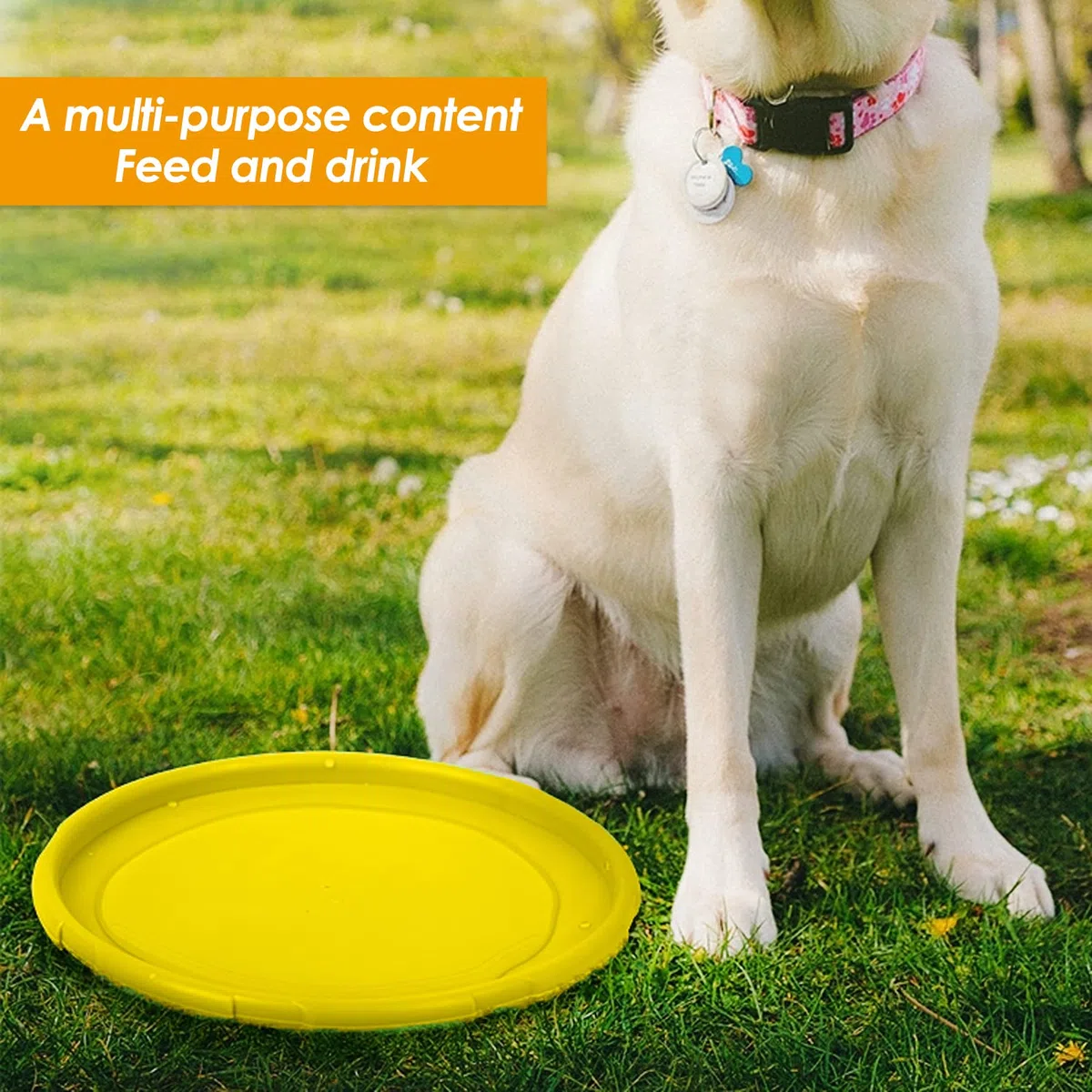2 Pezzi Frisbee per CaniFrisbea, Giocattoli per Addestramento e Giochi Outdoor