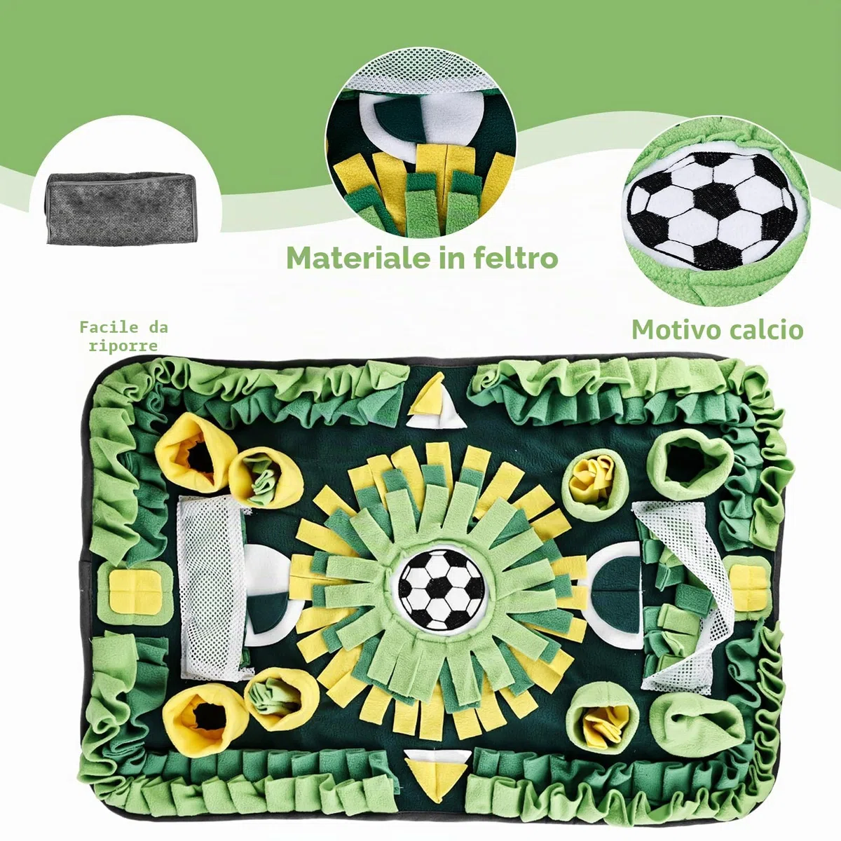 Molbory Tappeto da Fiuto per Cani di Grandi Dimensioni - Giocattolo Intelligente, Coperta Antiscivolo per Cani e Gatti, 73 x 50 cm