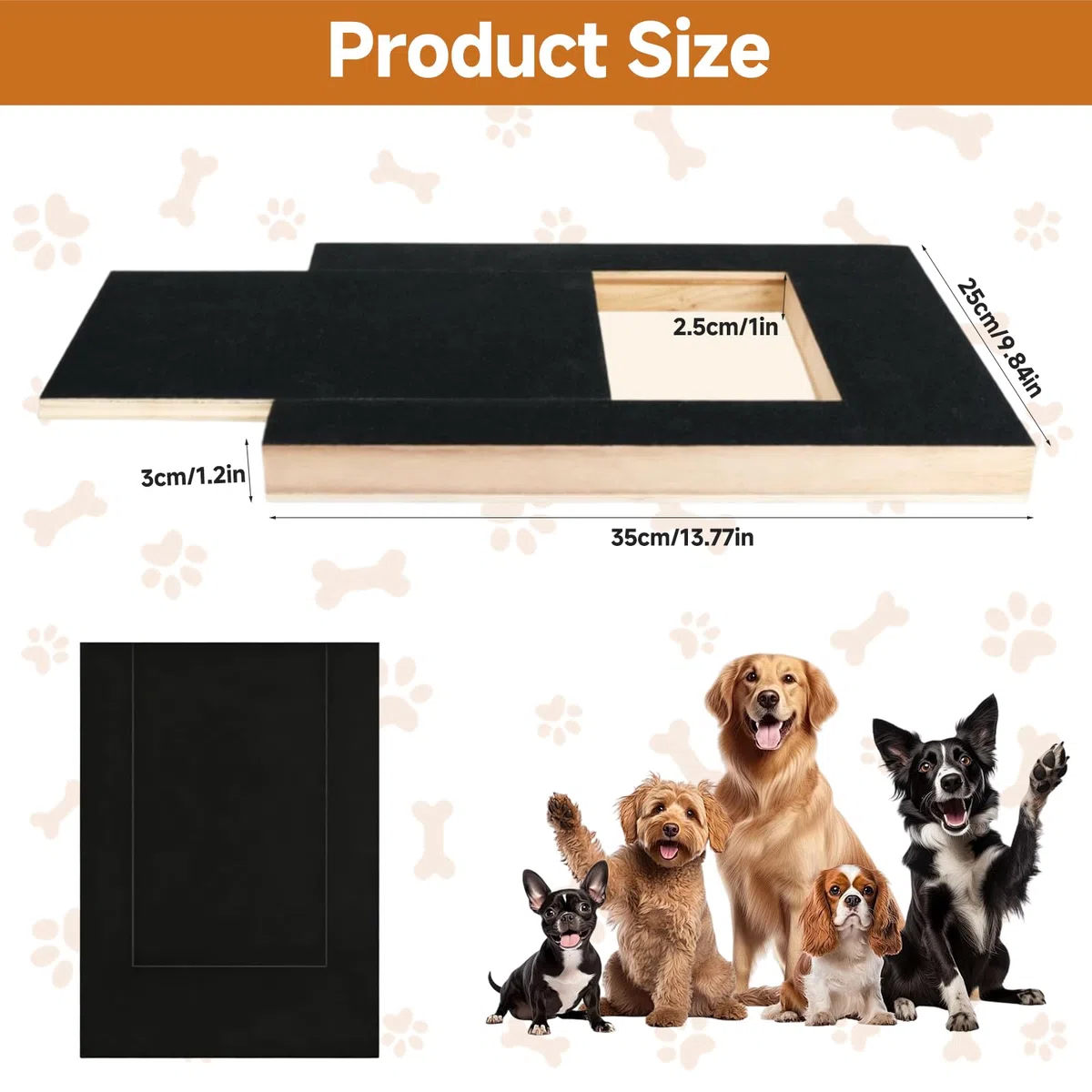 Tavola per Graffiare per Cani con Scatola per Snack, Limetta per Unghie con Carta Vetrata Sostituibile, Telaio in Legno Resistente, Strumento di Addestramento Interattivo per Cani Piccoli e Medi
