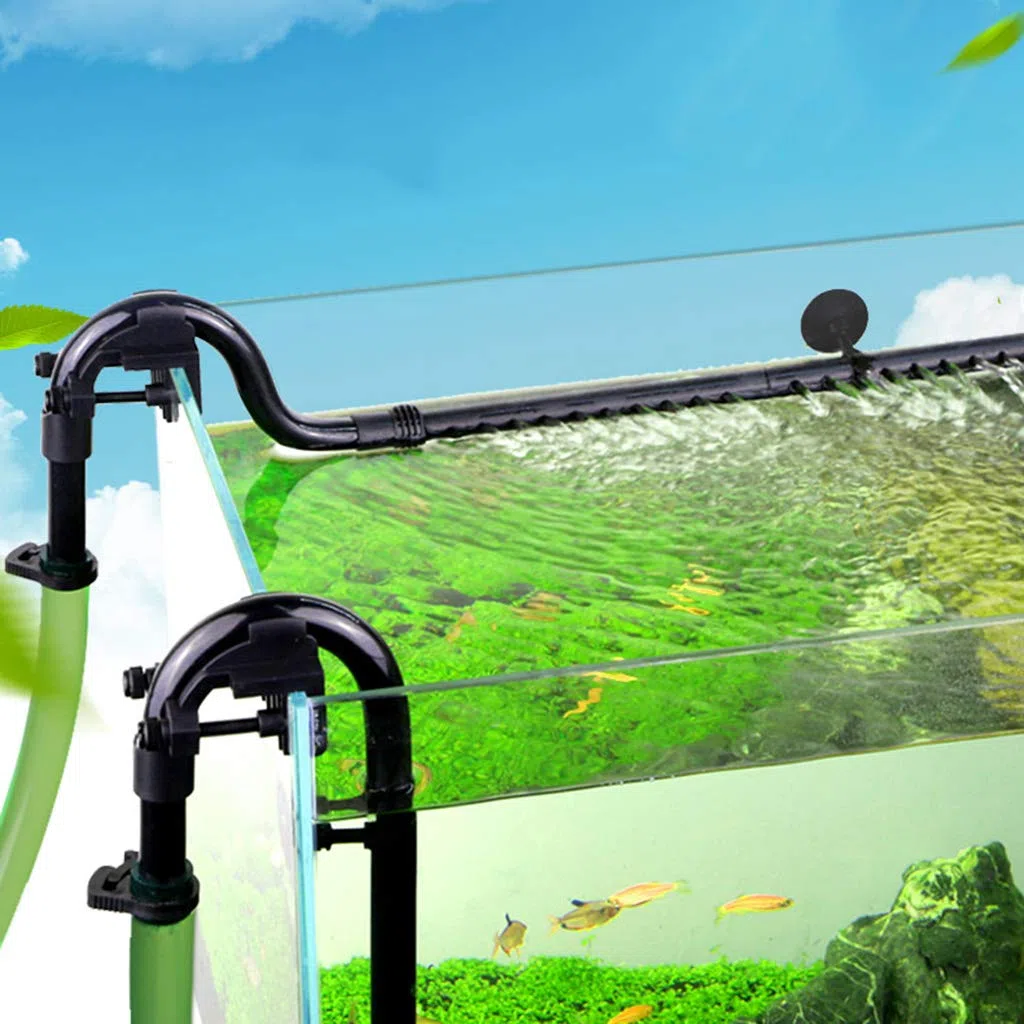 Kit Tubo di Uscita Ingresso Acqua Acquario Serbatoio di Pesce Filtro Esterno Raccordi per Tubi dell'Acqua