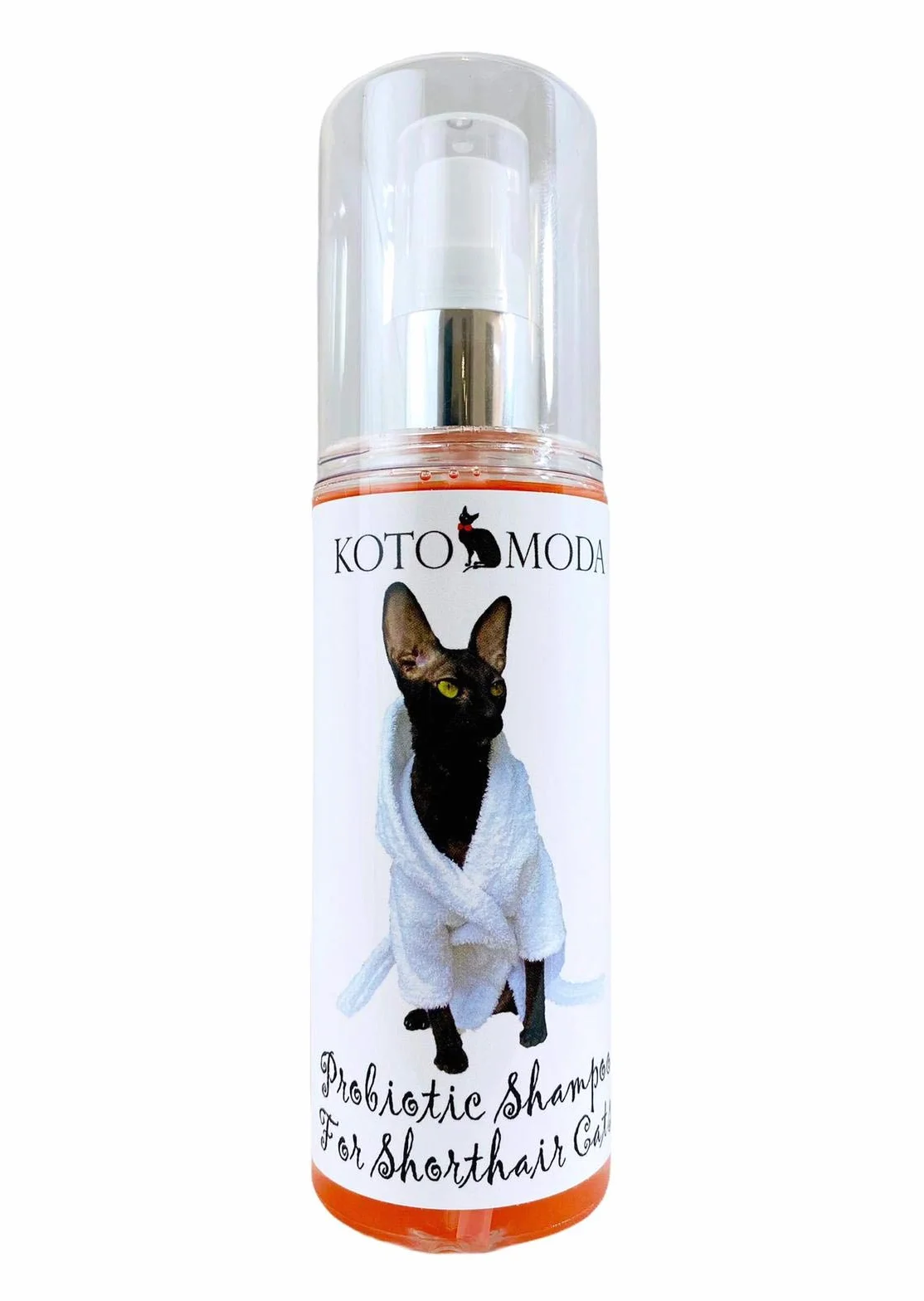 Shampoo probiotico per gatti a pelo corto 120 ml con pompa a schiuma