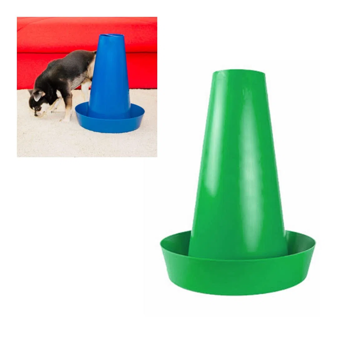 PIPPi WC per Cani Maschi – Vasino per Cani da Interno ed Esterno – Colonna Orinatoio Lavabile – Alternativa alla Traversina Confezione da 1 Verde