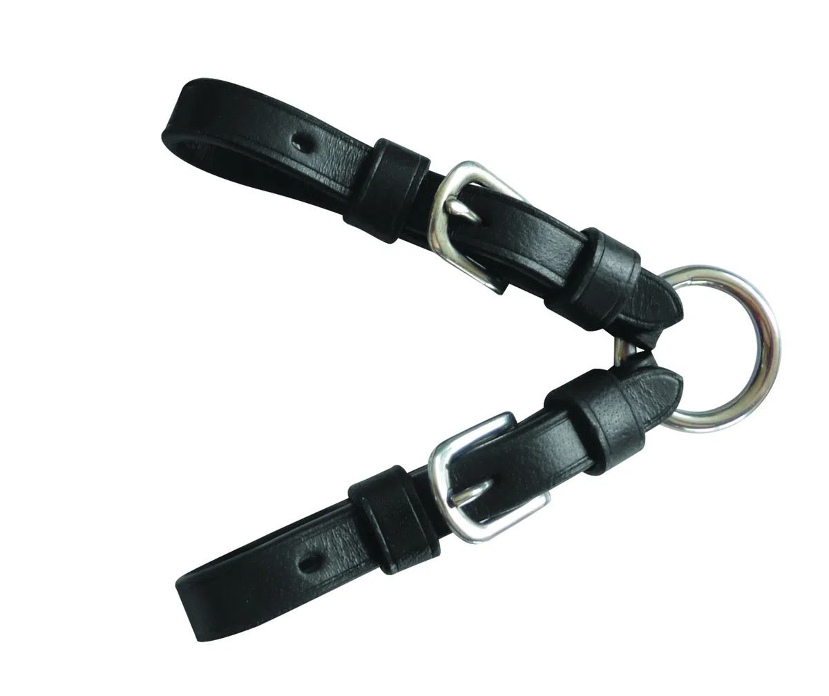 Riding World Pelham Roundings 608772002 unisex con anelli, colore nero, taglia unica