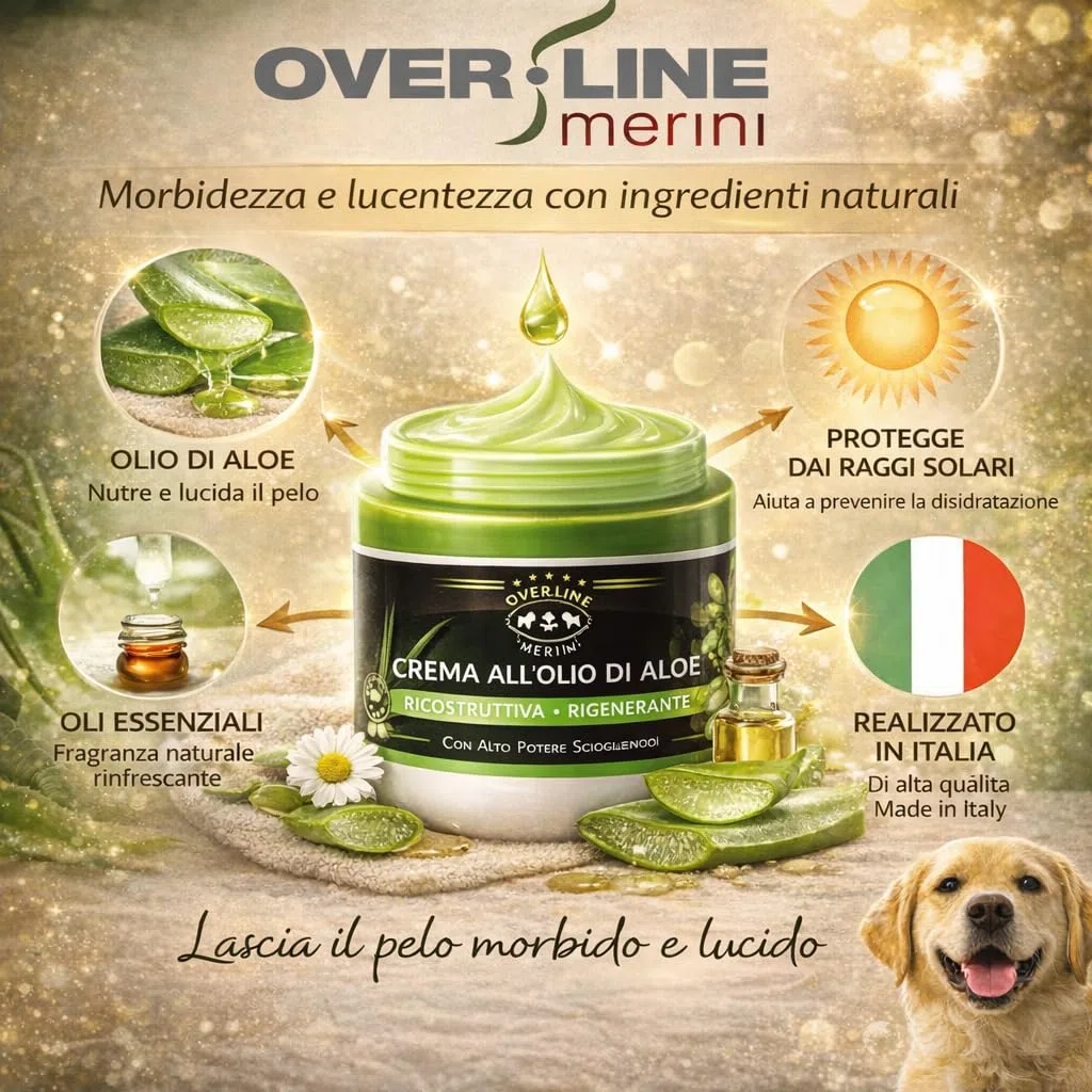 Balsamo Scioglinodi per Cani e Gatti – Districante Delicato all’Aloe Vera per Pelo Lungo e Corto – Aiuta a Districare i Nodi e Rende il Pelo Morbido – Made in Italy - Extra formato 500 ml