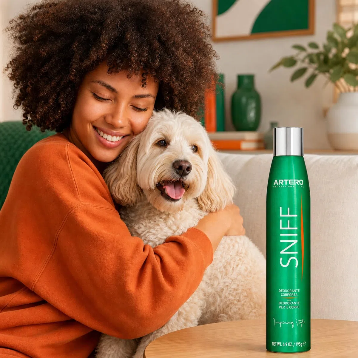 ARTERO Sniff Deodorante per Cani 300ml - Elimina i Cattivi Odori Istantaneamente, Spray Corpo a Lunga Durata, Adatto a Cuccioli e Adulti, Vegano Senza Parabeni